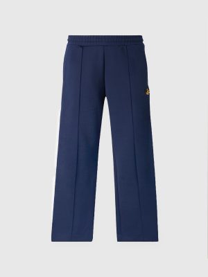 Pantalone a zampa in poliestere e cotone