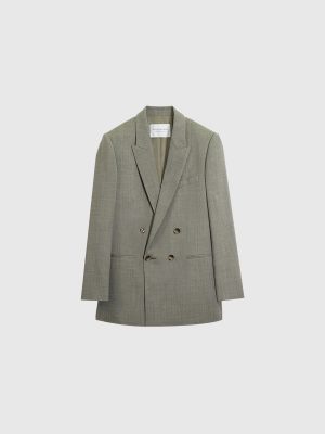 Blazer doppiopetto in misto lana